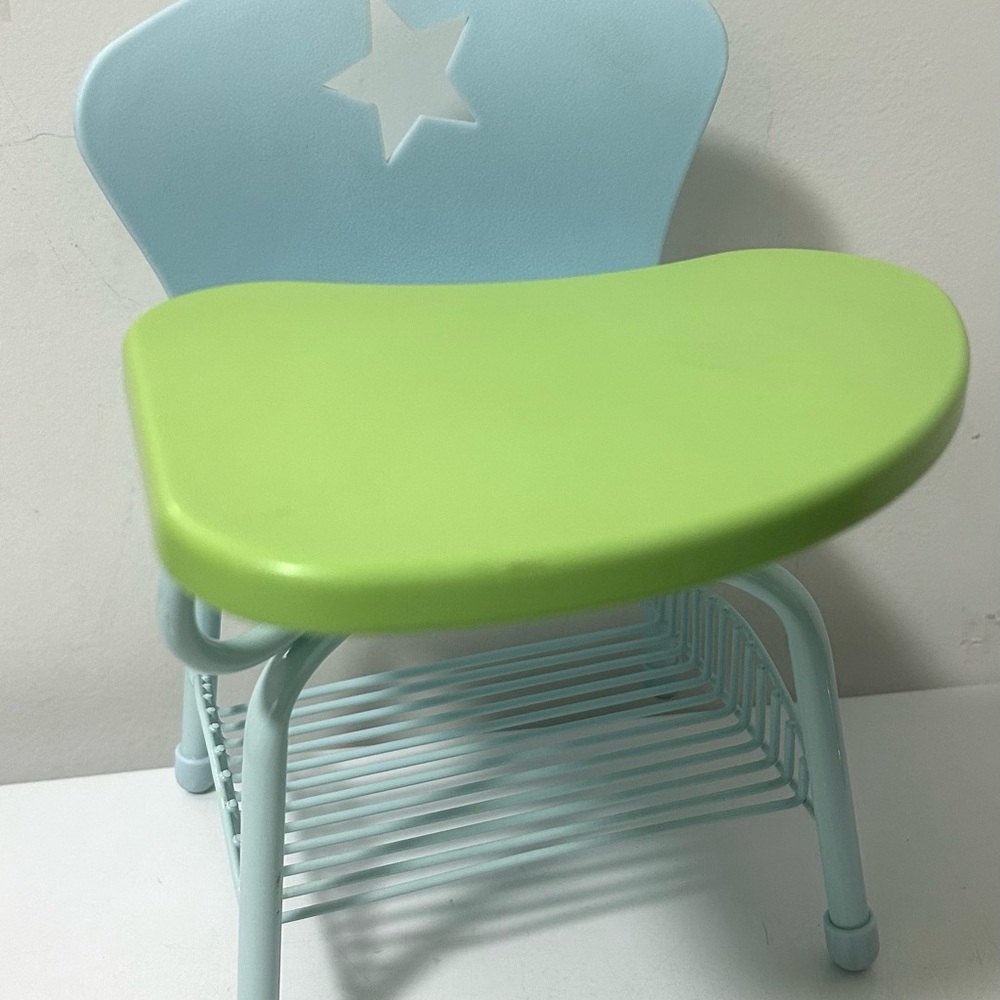 American Girl Doll School Desk / Chair~ Blue & Green~ Great Condition~ Retired!